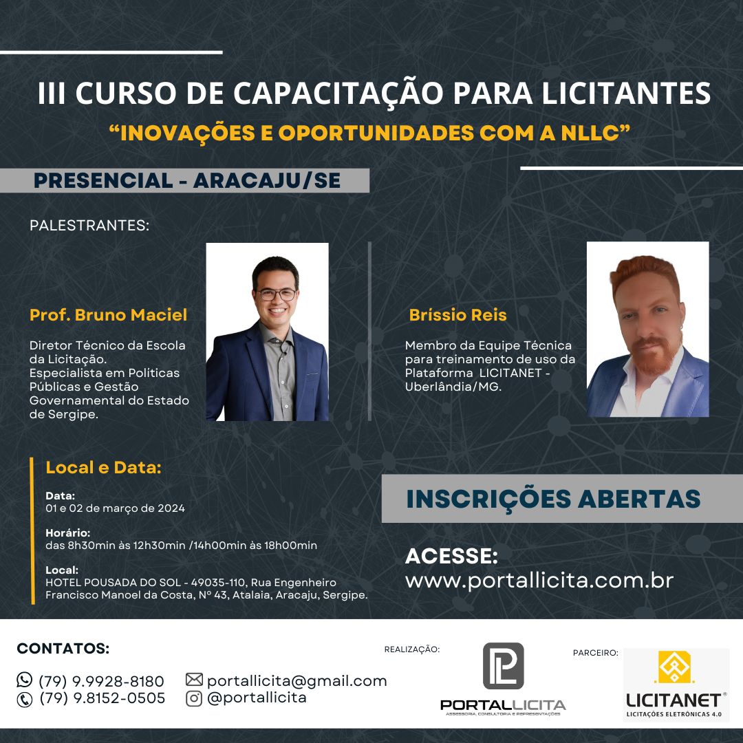 III Curso de Capacitação de Fornecedores